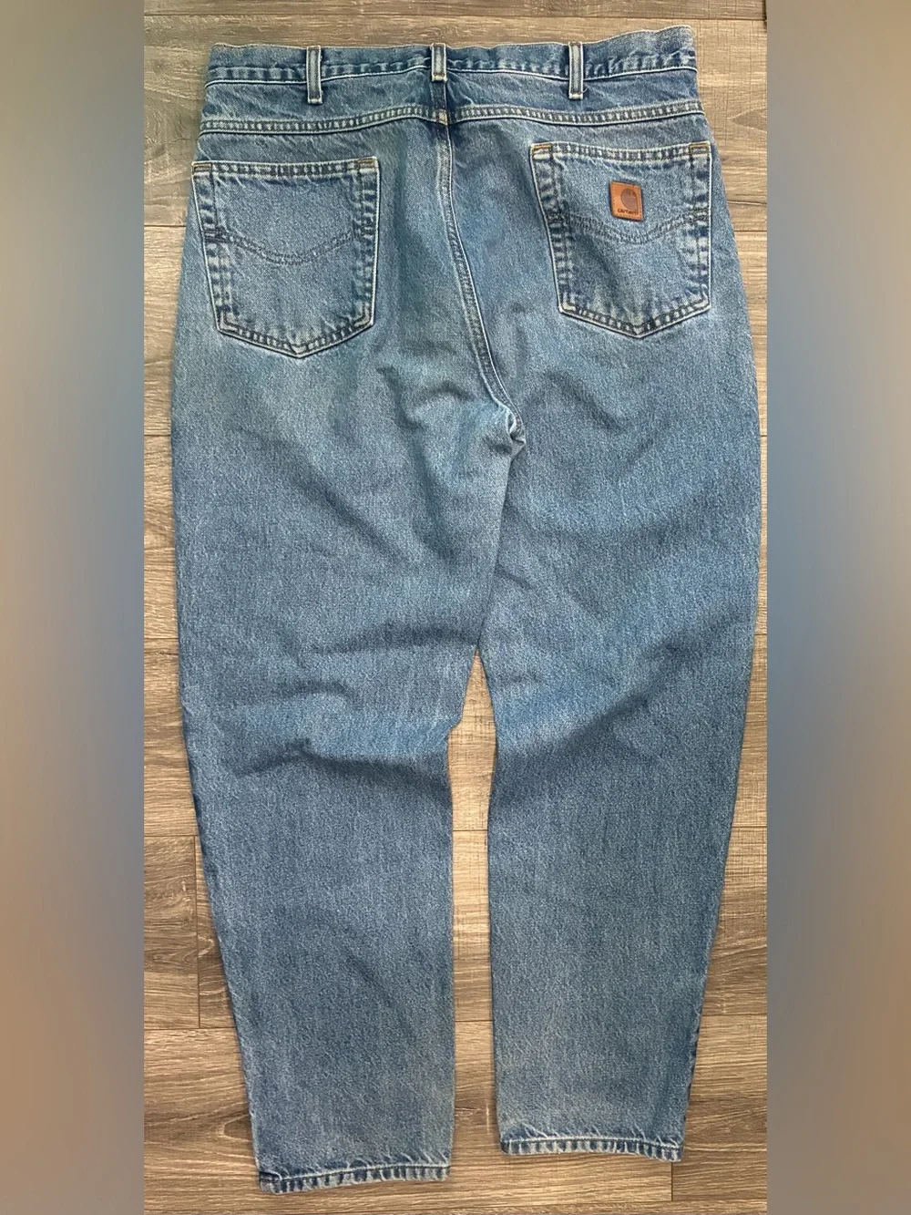 Carhartt Men's Light Blue Relaxed Fit Denim Jeans 36 x 32 workwear Streetwear